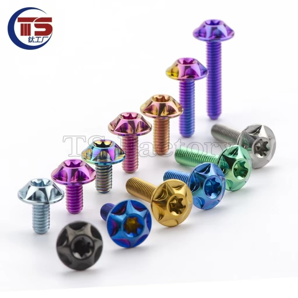 

TS Titanium Factory2 и 10 шт. мотоциклетные модифицированные винты для крепления номерного знака из титанового сплава M4 высокой твердости, без ржавчины GR5.