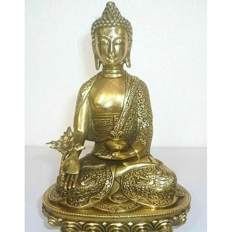 

Tibet Tibetan Buddhism Bronze Medicine Buddha Statue