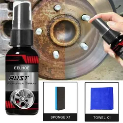 30 Rust Remover Spray Set Car Care Cleaner Metal Chrome Paint Cleaning Anti Deterioration Wheel Care Car Cleaning Tools