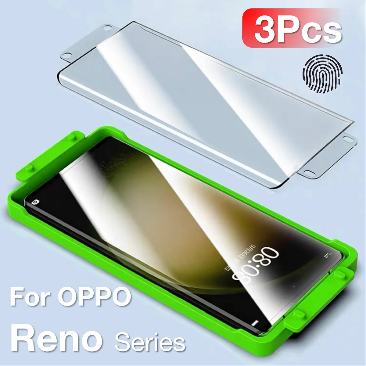 3Pcs For OPPO Reno 11 10 9 8 7 6 5 4 3 Pro Screen Protector with Kit ,Not tempered glass