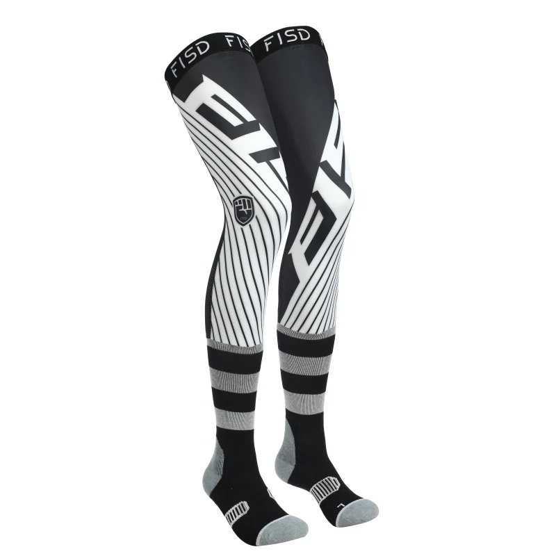 FISD Compression Knee Guard for Motorcycles, Enduro Socks, Racing Socks, MX, MTB, ATV Protection, Anti-Slip Sports Knee Guard, E view 2