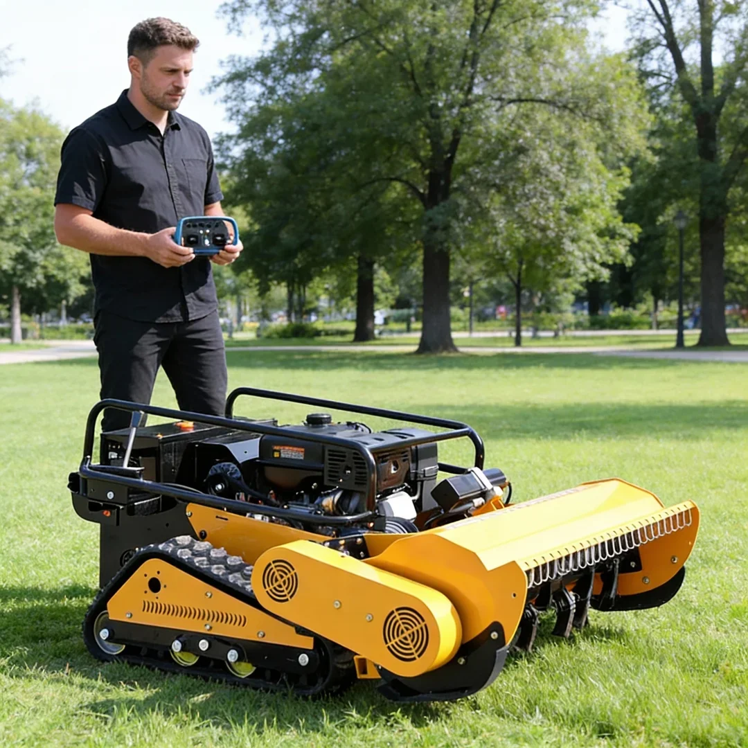 

Индивидуальная эффективная роторная косилка – лезвия из марганцевой стали и утолщенные гусеницы для обрезки склонов виноградников