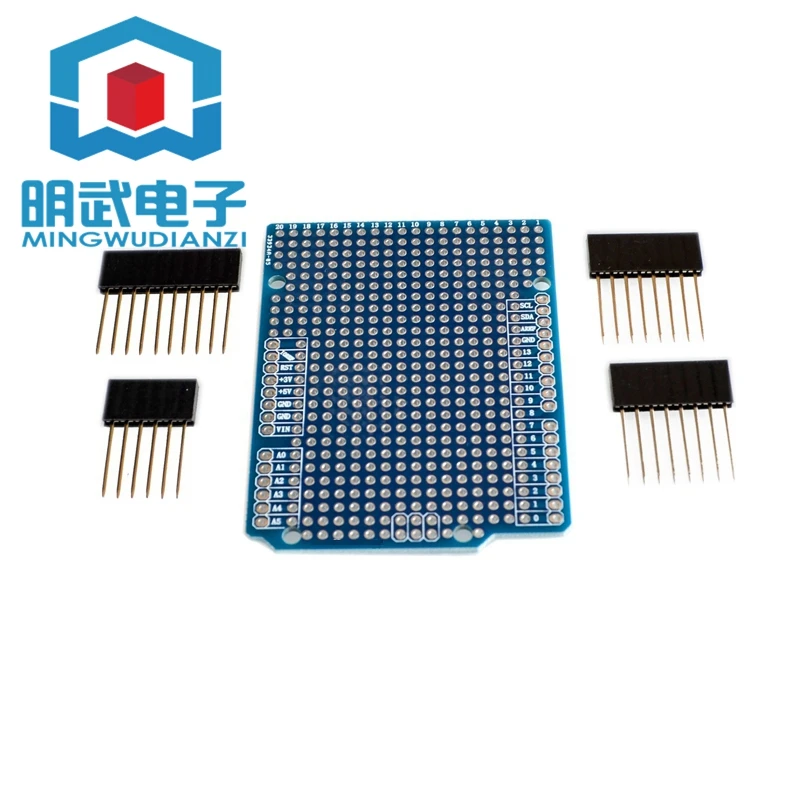 Prototype PCB Prototype Expansion Board Blue Experiment Board With 4 Long Pin Headers