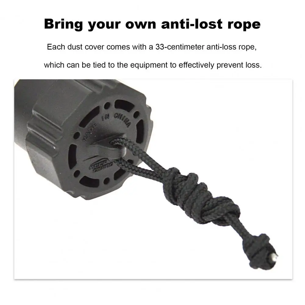 Dust Cap Plug Cover Dust Cover Durable Threaded Din Tanks Valves Dust Plug Protector Cap with Lanyard for Regulators for Dive