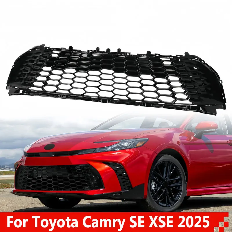 

Car Front Bumper Lower Grille Gloss Black New For Toyota Camry SE XSE 2025 Front Bumper Grille Front Racing Grills Assembly