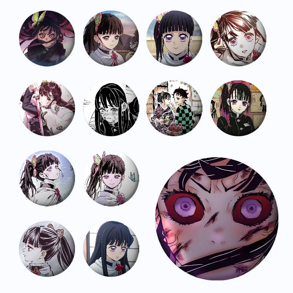 Cute K-Kanao Tsuyuri Badges Tinplate Soft Button Pin Brooch Metal Badge Custom Jewelry Accessories Hat Bag Lapel