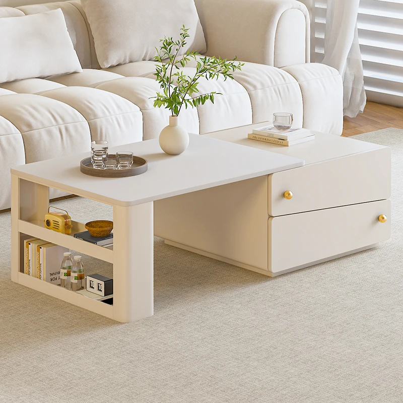 

Creative Storage Coffee Table Luxury Simple Space Saving Vintage Side Table Glam Modern Tables Living Room Furniture ﻿