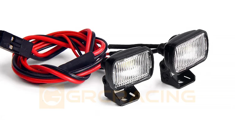 Grc 15mm Quadratische Led-leuchten Scheinwerfer Suchscheinwerfer Rücklicht Für 1/10 Rc Auto Trx4 Defender Bronco Trx6 Axial Scx10 D90 d110 G157nw – Detail 3