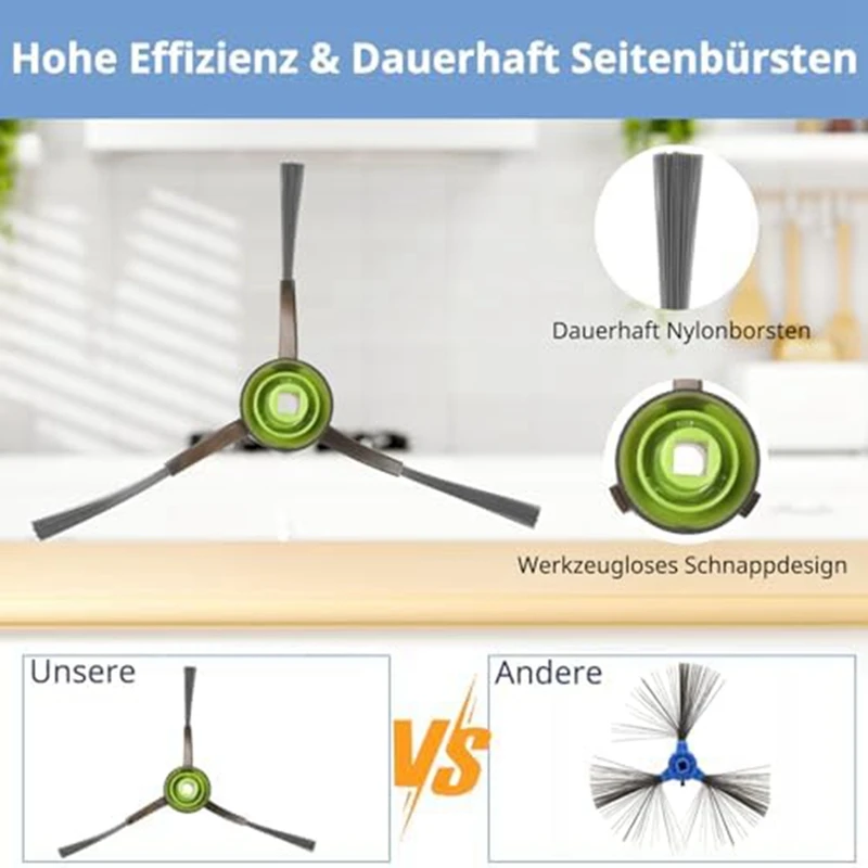 Ecovacs deebot n8およびt8の交換用アクセサリー,ecovacs t8 max,t9,t9,ozmo 950,920, 1セットの交換部品