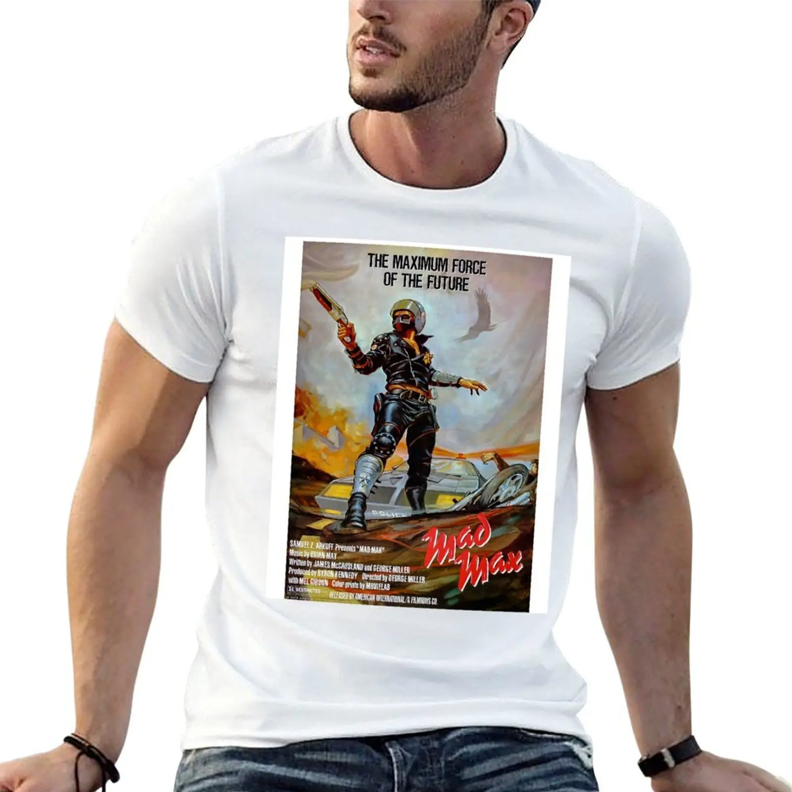

Mad Max poster T-Shirt t shirt men 100% cotton luxury brand t shirts for man pack white T-Shirt