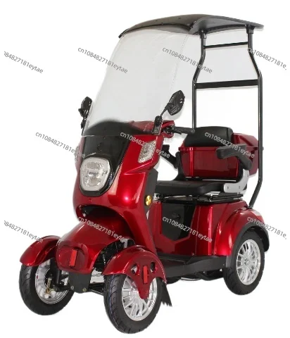 Gaea disabled mobility scooters electric 4 wheel scooter with roof for handicapped person elderly adults