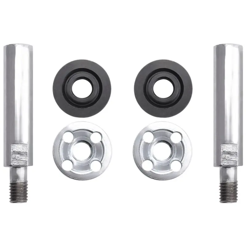 

ABAH-Angle Grinder Extension Connecting Rod,M10 Thread Rotary Polisher Extension Shaft With 4Pcs Flange Lock Nut