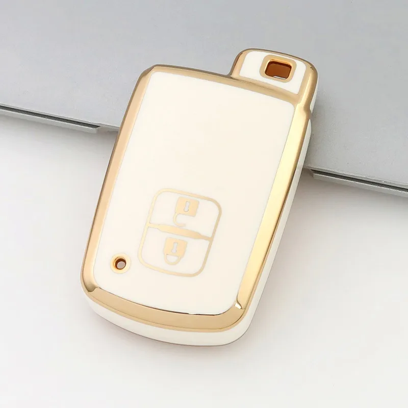 2 Buttons TPU Remote Car Key Case for Toyota Prius Plus Auris Avalon Verso Rav 4 Corolla 2013 Yaris Hybrid Keychain