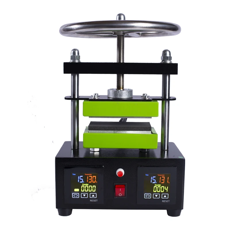 

CK220 Hand Transfer Dual Heating Plates Oil Exrtact Machine 10 Ton Held Fabric Heat Press Machine