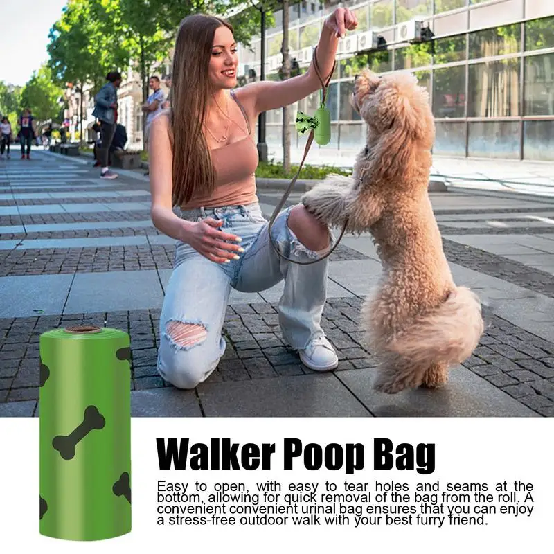 Doggy Poop Bags Dog Trash Bags With Dispenser Cats Litter Cleaning Accessories Leak Proof Pet Waste Trash Holder For Travel