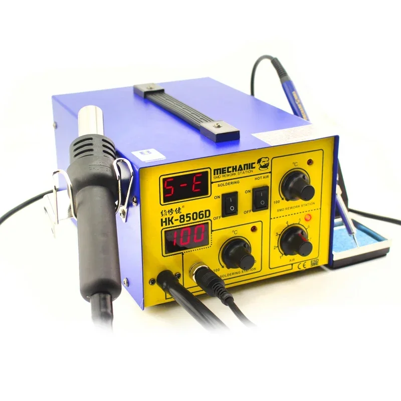 MECHANIC 2 IN 1 Digital Display Hot Air Disassembly Welding Station HK-8506D With Soldering Iron + Wind Gun For Phone Repair