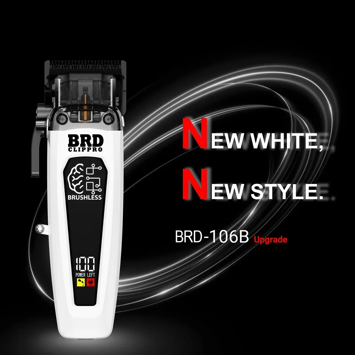 BRDCLIP 106B FA1T 609 ماكينة قص الشعر الاحترافية 7500 دورة في الدقيقة 7700 دورة في الدقيقة 7000 دورة في الدقيقة DLC شفرة مع قاعدة 106B ماكينة قص الشعر بدون فرشاة #2