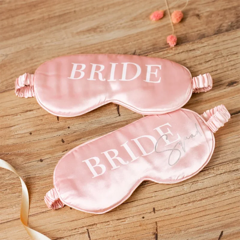 Bride Squad pink Eye Mask Bachelorette Weekend Hen Party bridal shower wedding decoration bridesmaid maid of honor Proposal gift