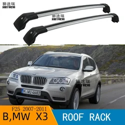 SHITURUI 2Pcs Roof Bars for Bmw - X3 (f25)  [2010-2017]  Aluminum Alloy Side Bars Cross Rails Roof Rack Luggage Carrier