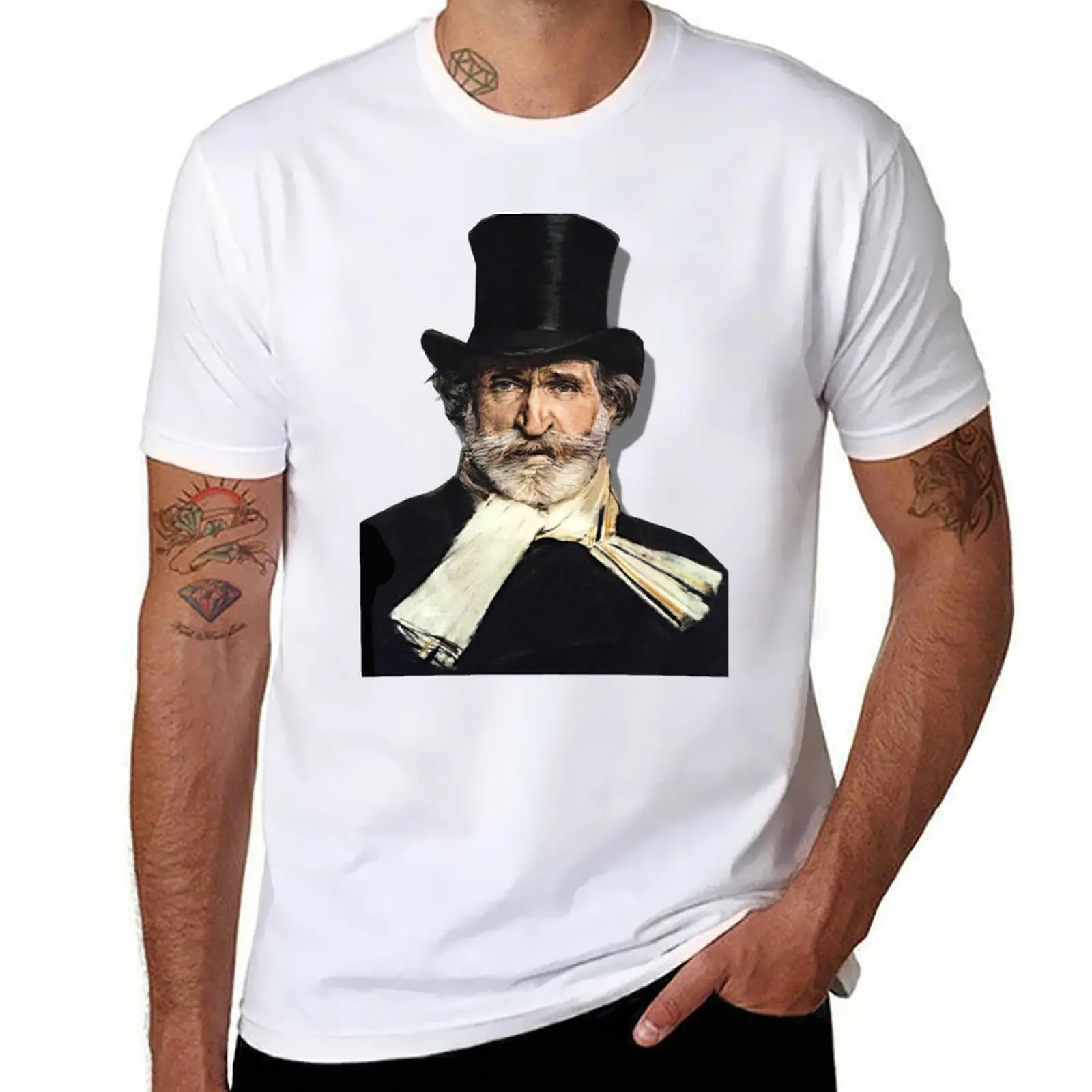 

Giuseppe Verdi T-Shirt t shirt for man 100 percent cotton man tshirt T-Shirt