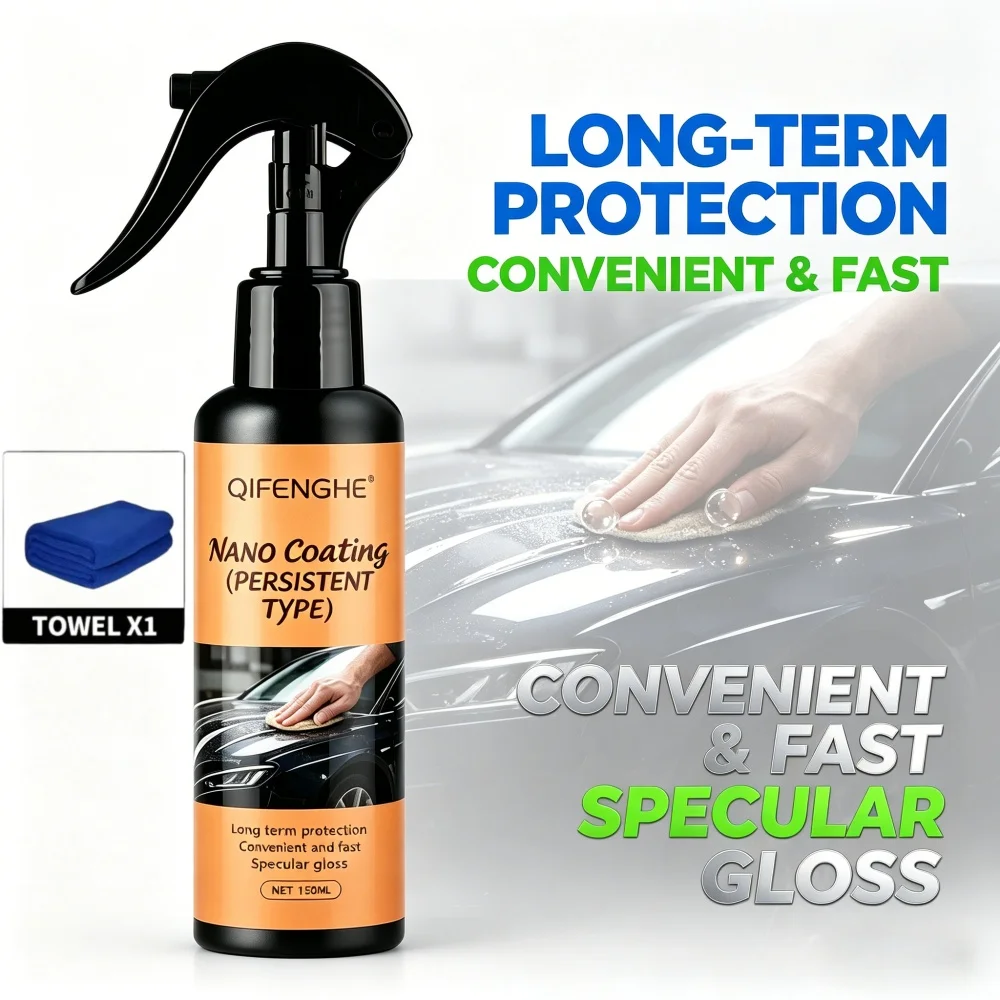 150ml Car Nano Coating Spray, Fast Application, Long-term Protection & Specular Gloss