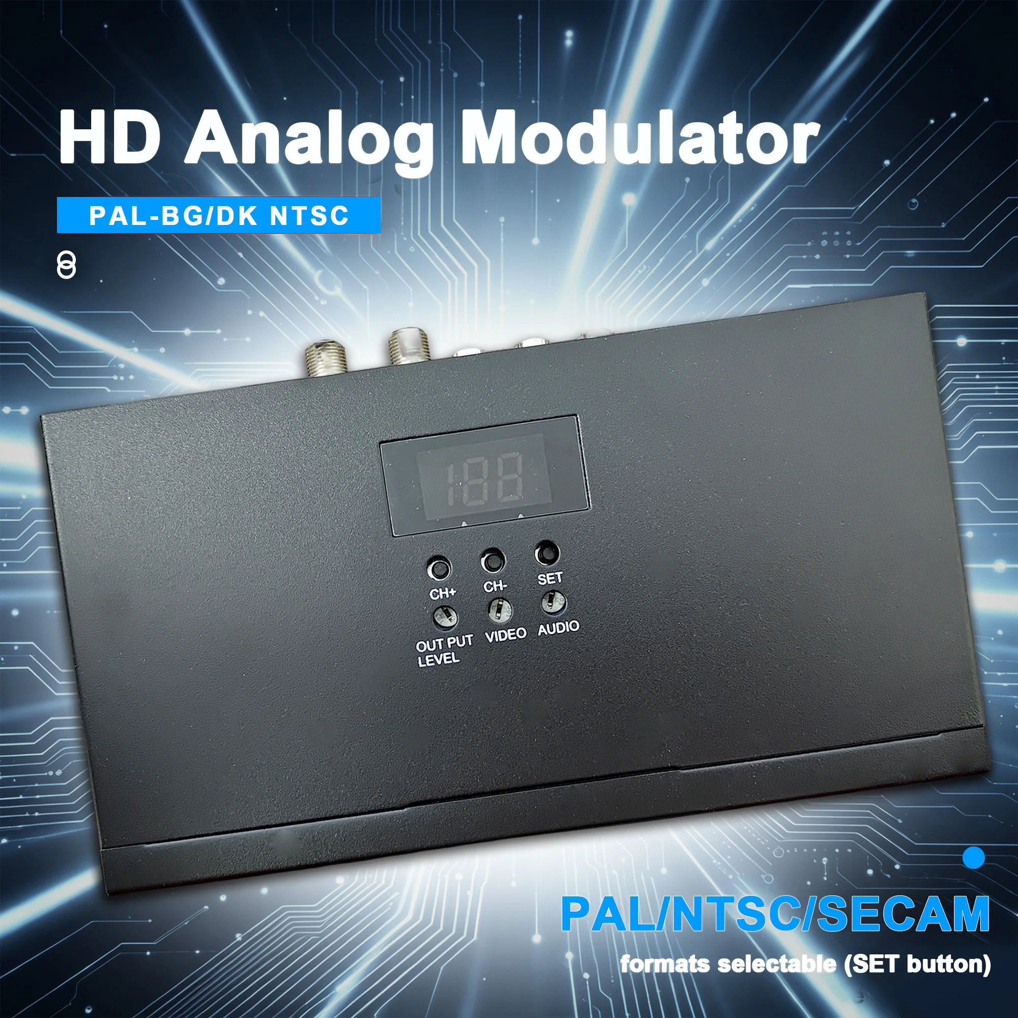 

Одноканальный модулятор HDMI-RF для аналогового телевидения, система головной станции кабельного ТВ, подходит для гостиниц, школ и больниц