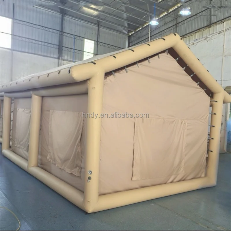 New Design Luxury Portable Double Layer Two Bedrooms Inflatable Four-Season Tent for Large Family Camping & Outdoor Parties