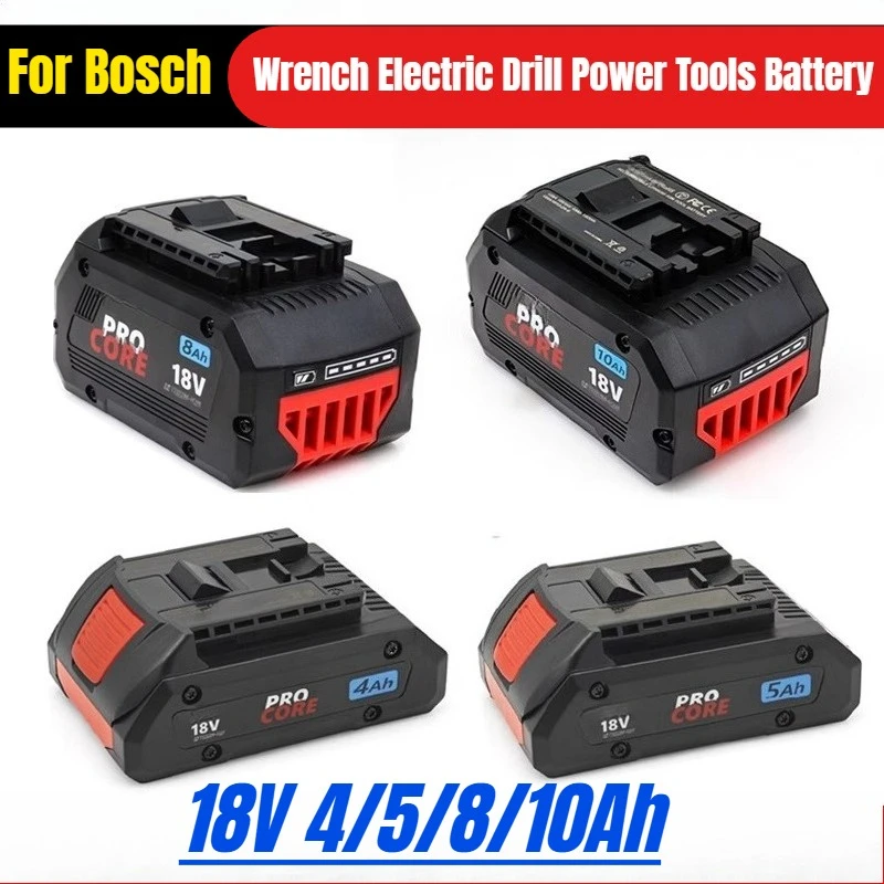 لبوش 18 فولت بطارية ليثيوم سعة كبيرة 4/5/8/10Ah وجع الحفر الكهربائية أدوات كهربائية البطارية #1