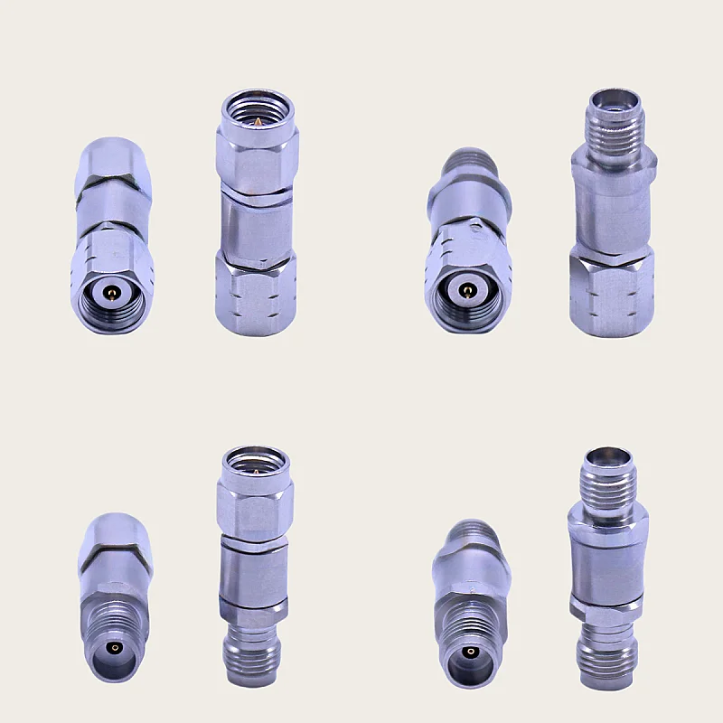 

1.85MM/2.92MM Precision Stainless Steel 40G High Frequency Test Adapter 1.85MM Male to 2.92MM Female Connector