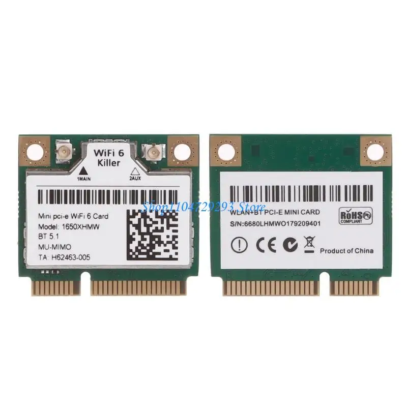 Y2GD KILLER 1650X 3000 MBPS WiFi 6 Adattatore Bluetooth-Com 5.1 scheda wireless a doppiaband