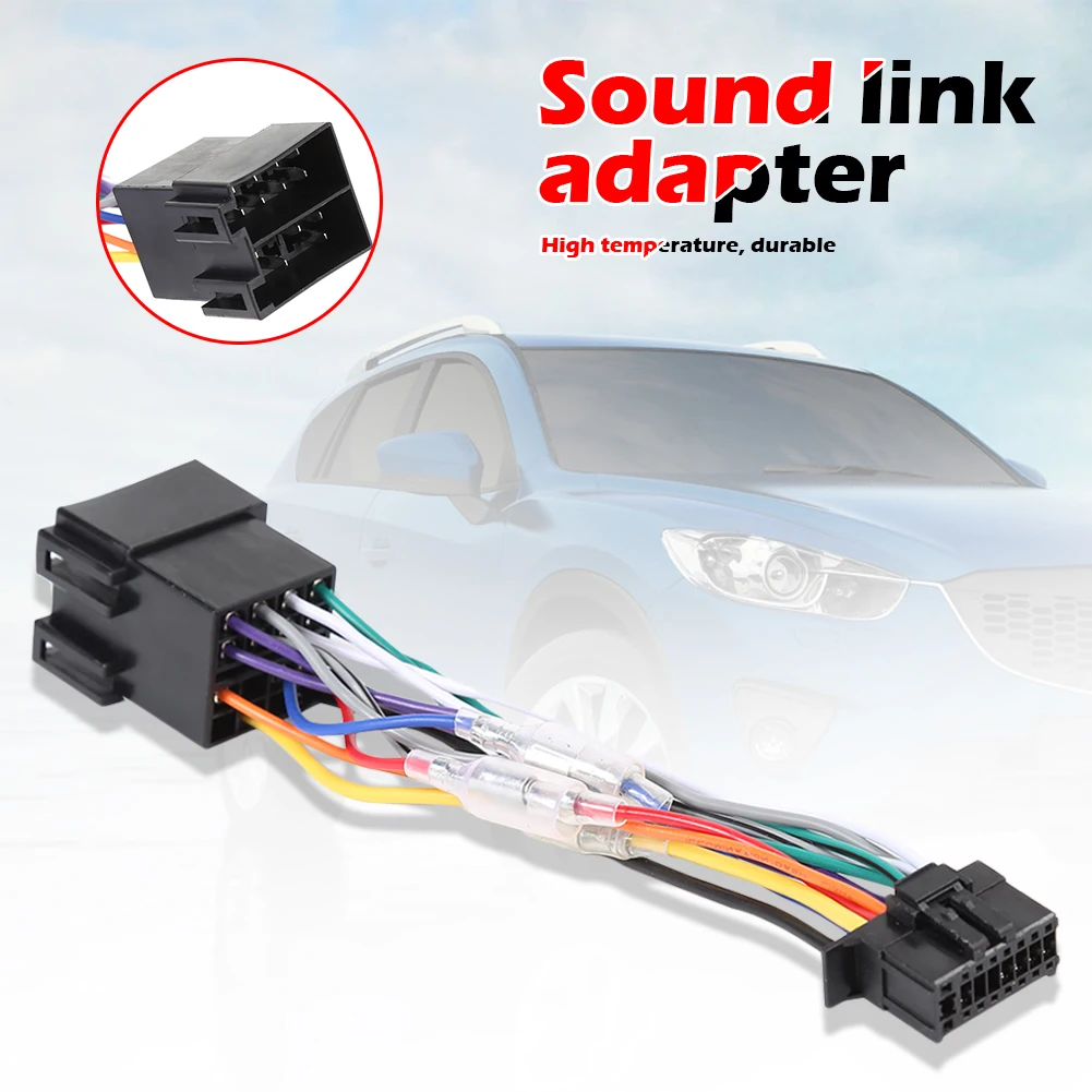 ABS Car Stereo Radio ISO Wiring Harness Connector 16 Pin PI100 for Pioneer 2003-on Stereo Wiring Harness Connector