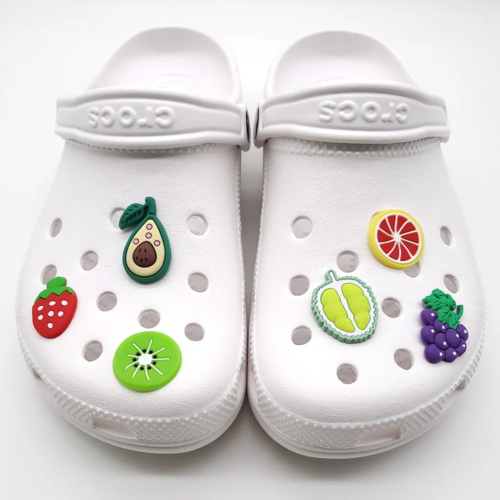 Fruit Collection Shoe Charms for Clogs Sandals Decoration Shoe Accessories Charms for Friends Gifts Strawberry Watermelon