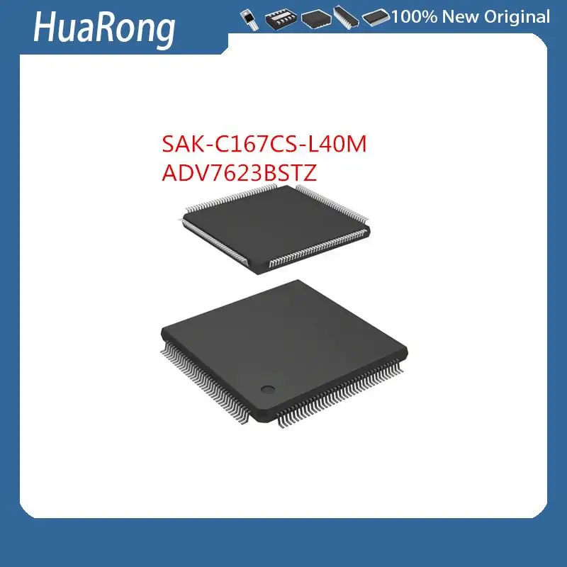 

2 шт./лот SAK-C167CS-L40M ADV7623BSTZ ADV7623 QFP144