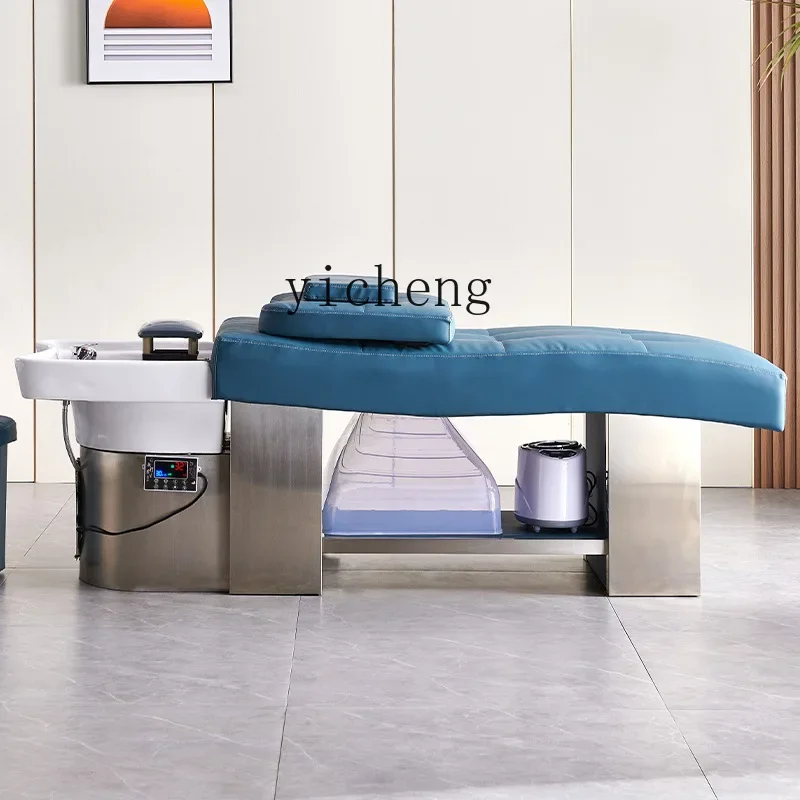 

XL Stainless Steel Thai Hair Salon Flushing Bed Barber Shop Lying Completely Shampoo Chair