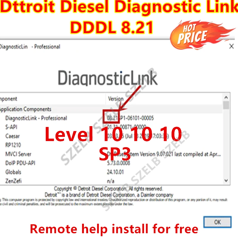 

2025 Detroit Diesel Diagnostic Link 8.21 Professional Level 10 10 10[DDDL 8.21 SP3]+Troubleshooting dddl 8.21 free install help