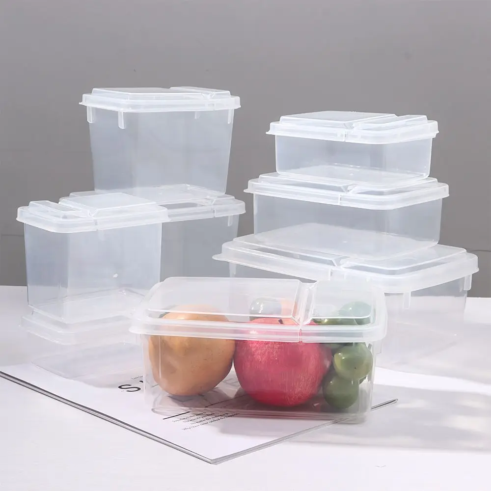 Outdoor Plastic Flip cover design Food Kids School Dinnerware Bento Box Prep Lunch Boxes Picnic Snack Meal Storage Container