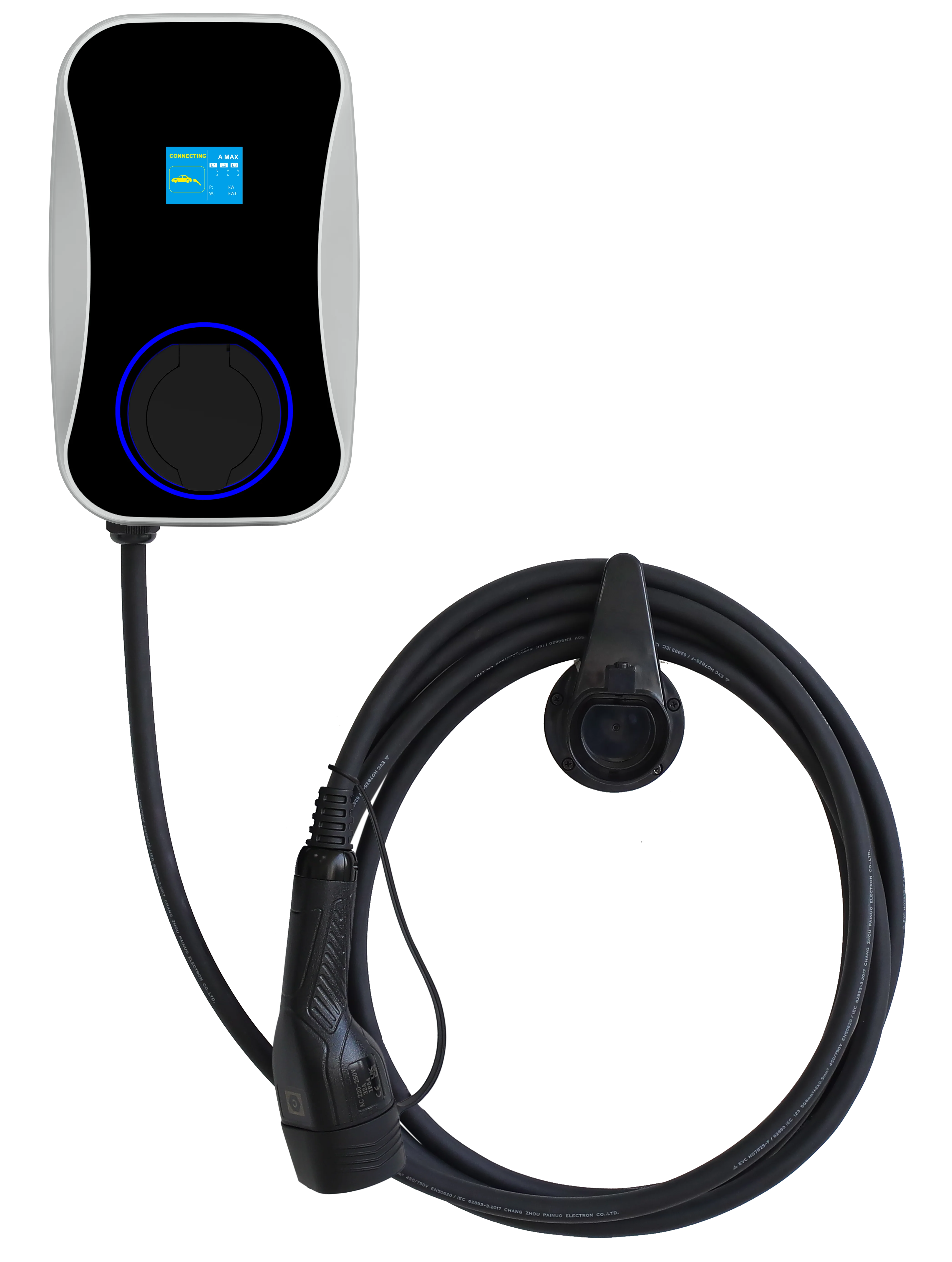 

Горячая распродажа: Кабель-зарядное устройство для электромобилей IEC 61851 OEM ODM, 10 кВт, 230 В, 26 А, 11 кВт