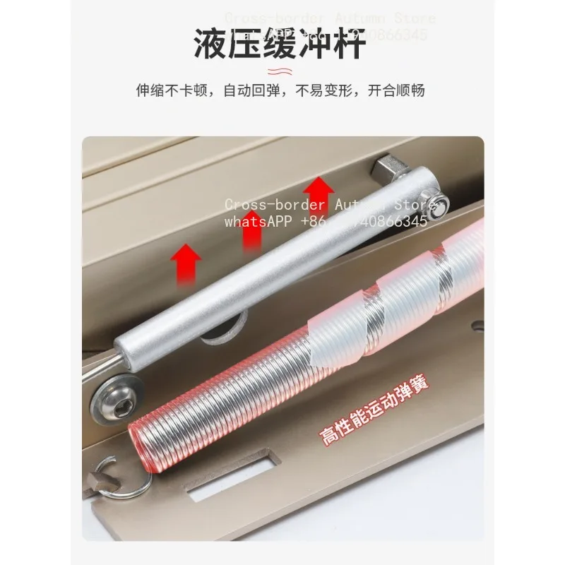 Suitable for hidden folding riser table table slide rail, multi-functional pull-out extension table accessories aluminum alloy