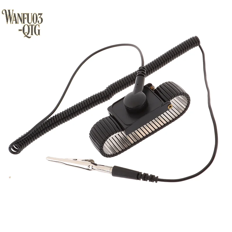 Hot Sale Anti static work wrist strap ESD adjustable discharge belt ground metal bracelet