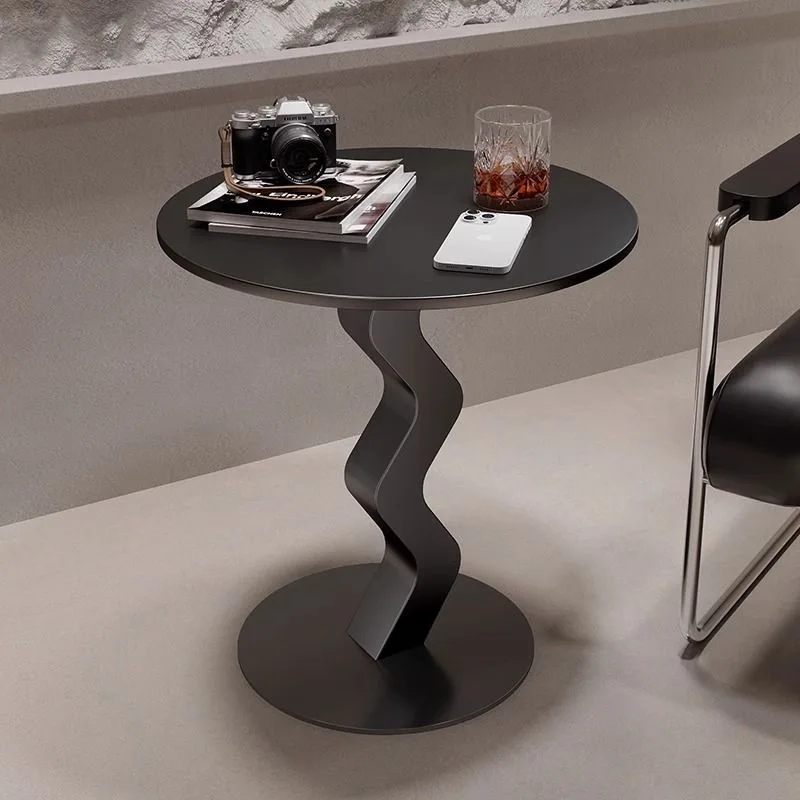 غرفة المعيشة الإبداعية الحديثة أريكة الصخور بلاطة حافة مستديرة عدد قليل من الحديثة بسيطة الحديد المطاوع الخفيفة الفاخرة #2