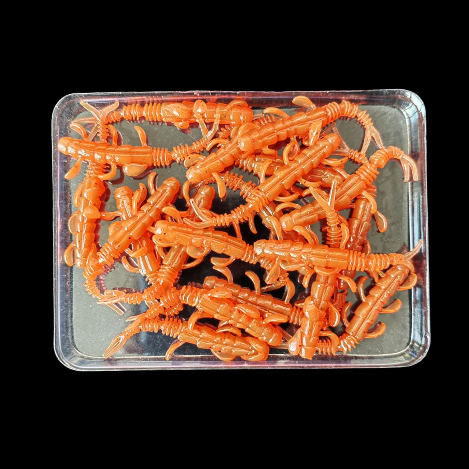 MUKUN 20PCS TPE Mini Wurm Weiche Angeln Lockt Jig Wobbler 0,35g/40mm Silikon Künstliche Köder Bass karpfen Pesca Angelgerät – Detail 4