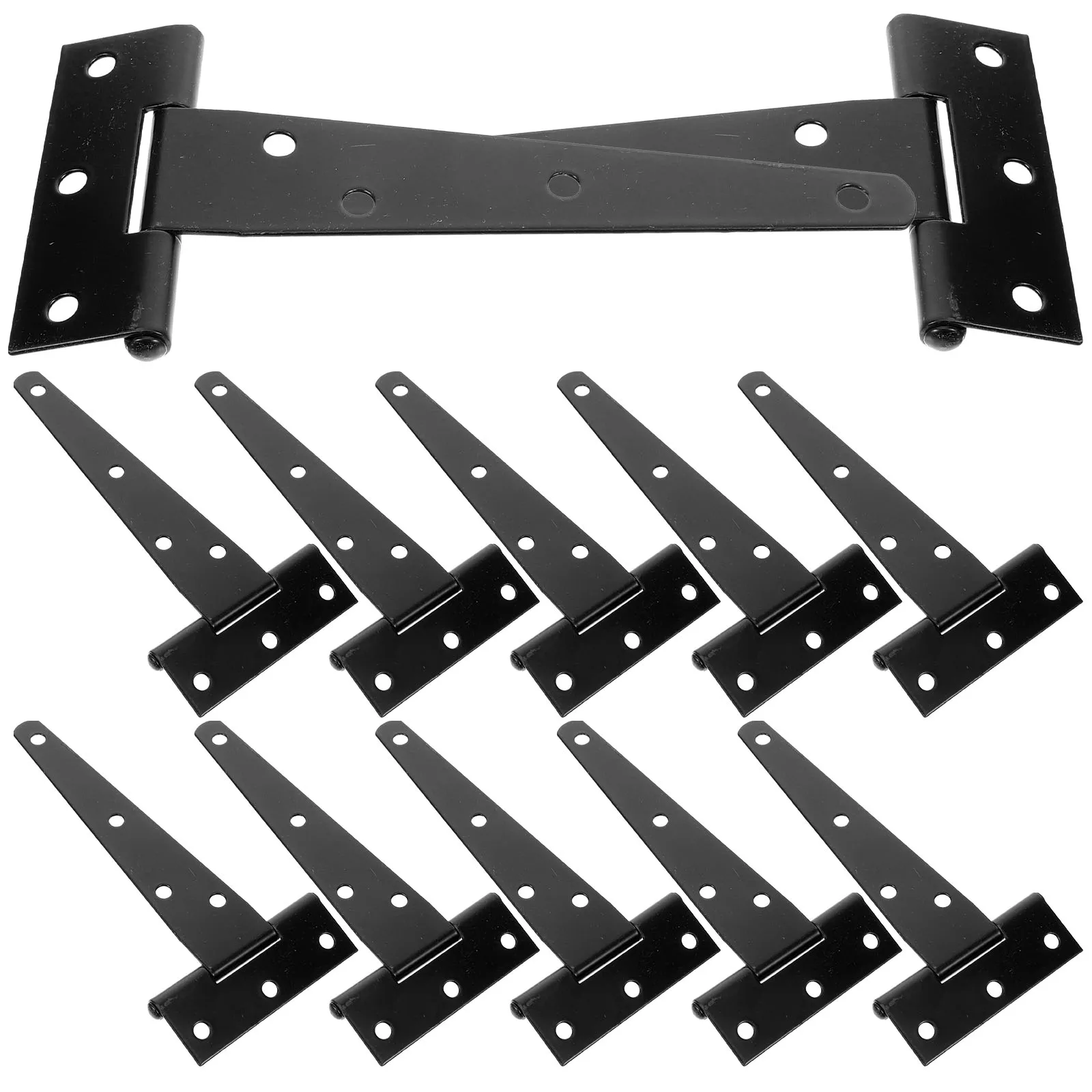 

12 Pcs T-shaped Hinges Heavy Duty Shutter Gate Door Lock Accessories Zinc Alloy Long Service Life Easy Install Stabler Fixation