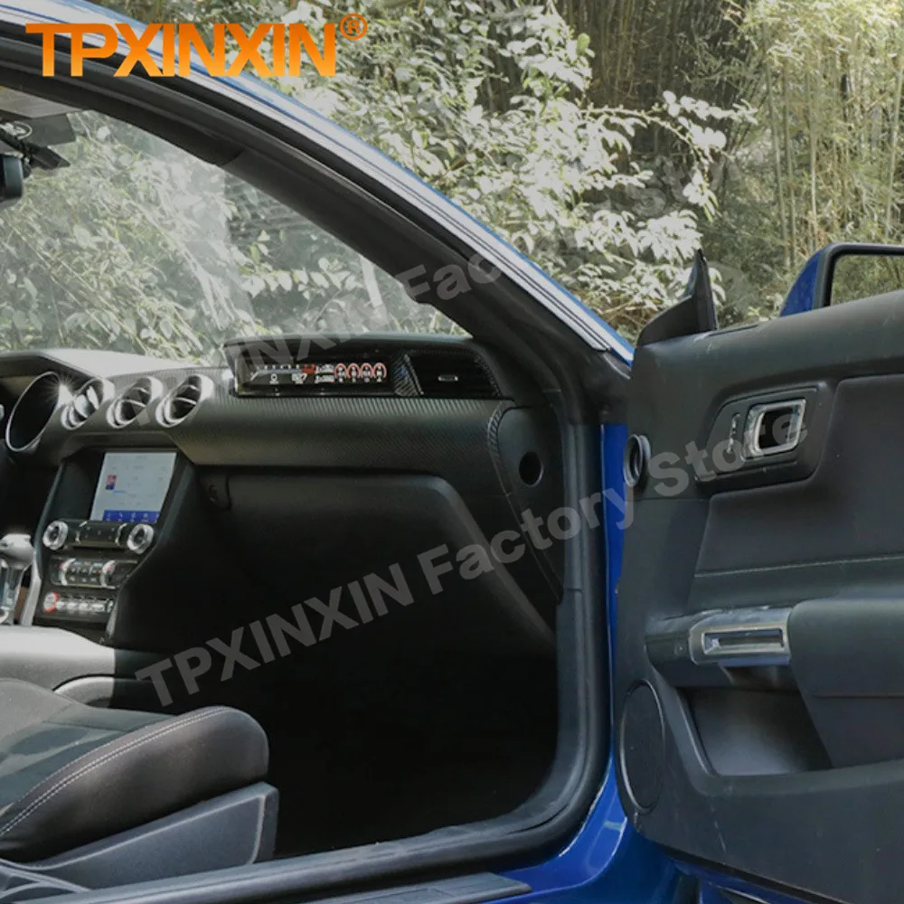 No programming required For Ford Mustang 2015~2021 Co pilot Android Display Virtual Cockpit Instrument Entertainment screen