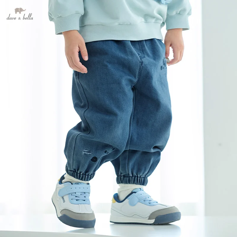 

Dave Bella 2025 Boys' Jeans Boys Denim Blue Pants Kid Jeans Children's Long Trousers Spring Autumn Pants DB1250512