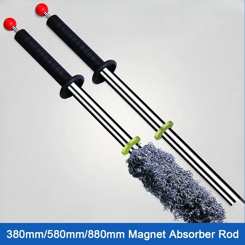 380mm Magnetic Swarf Retrieving Iron Tool Magnet Absorber Rod Collector Stick Barpick Pickup Removal Stand Gadget Metal Shavings