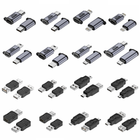 USB Type C Female To Micro Mini USB Male U Adapter Connector 8 Pin Fast Charging Micro USB Charger Adapter for Tablet Laptop PC