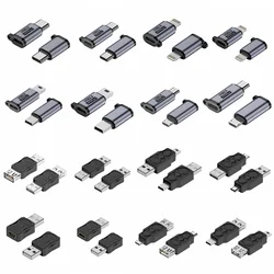 USB Type C Female To Micro Mini USB Male U Adapter Connector 8 Pin Fast Charging Micro USB Charger Adapter for Tablet Laptop PC