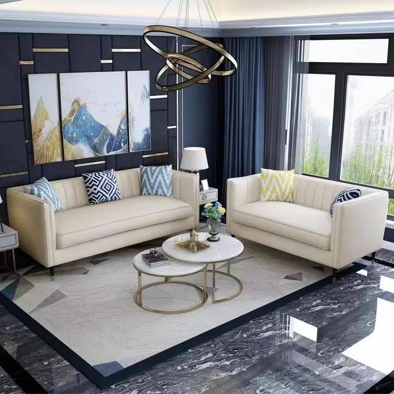 Modern Removable and Washable Cloth Sofa Living Room Furniture Corner Fabric Sofa Set