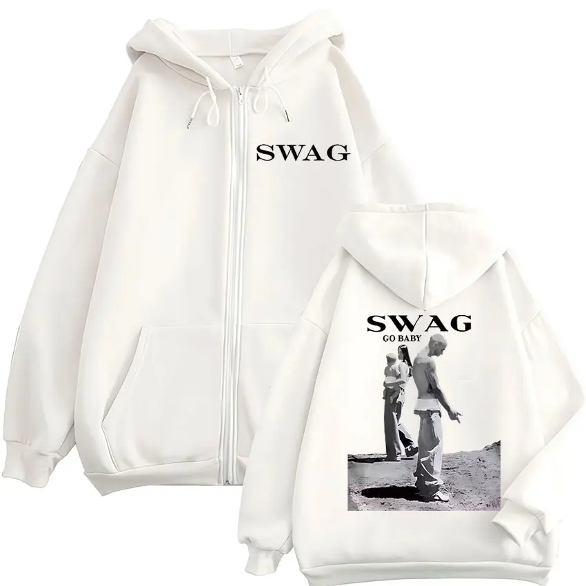مغني الراب جاستن بيبر SWAG جولة ألبوم جديد سستة هودي رجالي موضة المتضخم سترة البلوز الهيب هوب القوطية الشرير زمم هوديي
