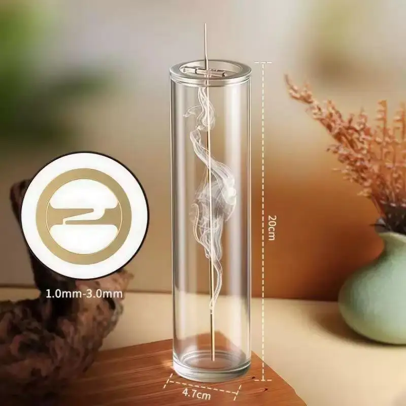 Creative Upside-down Incense Burner Stand With Glass Ash Catcher Backflow Incense Burner Detachable Rustproof